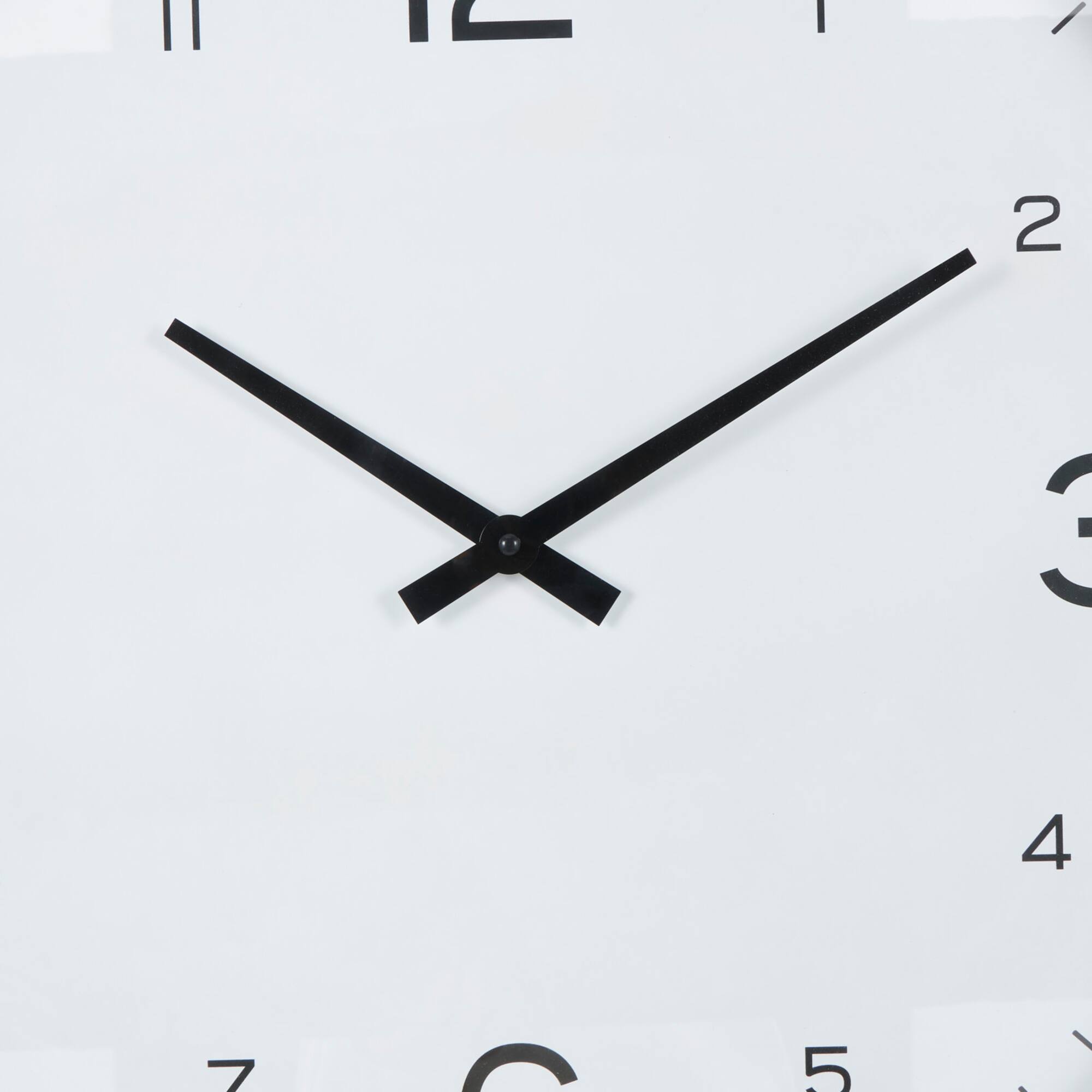 23" Light Brown Framed Wall Clock